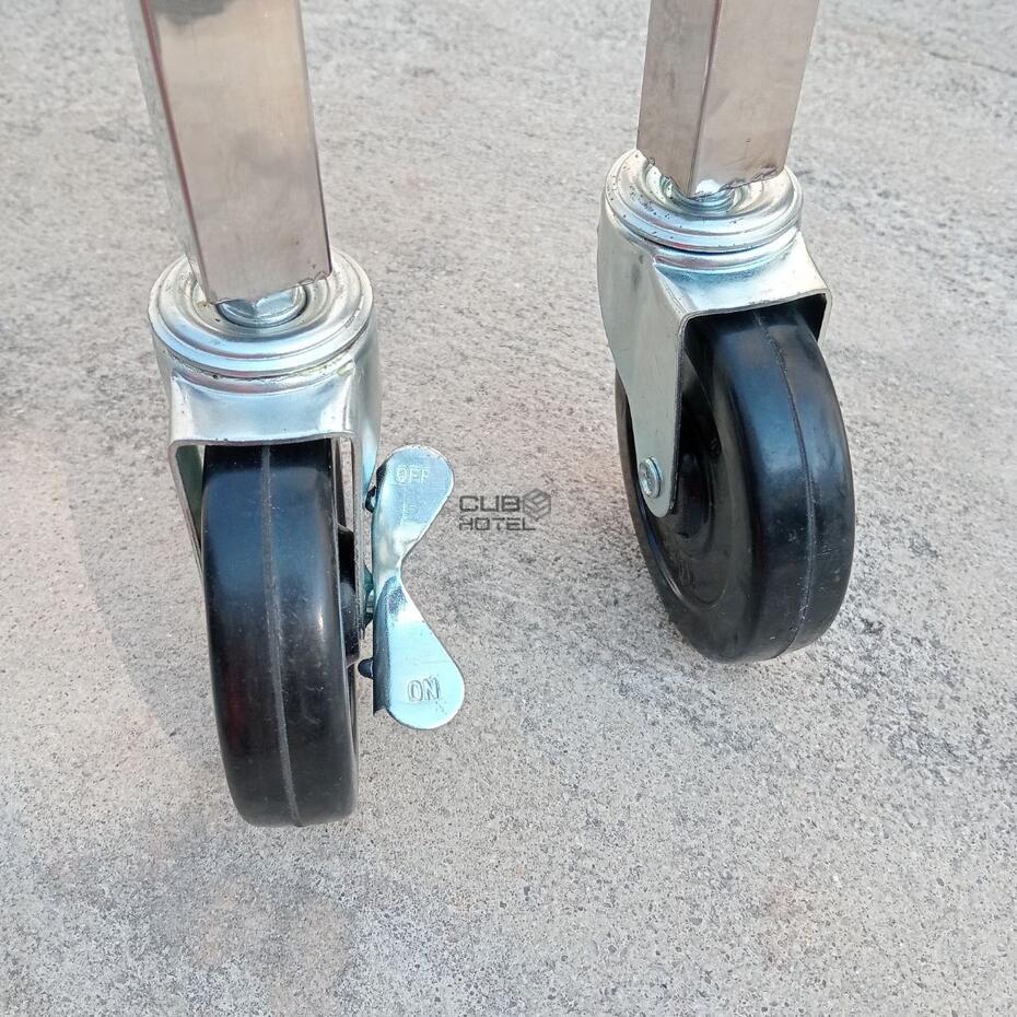 Carro de Lavandaria Inox 201 Dobrável Saco Azul 210L