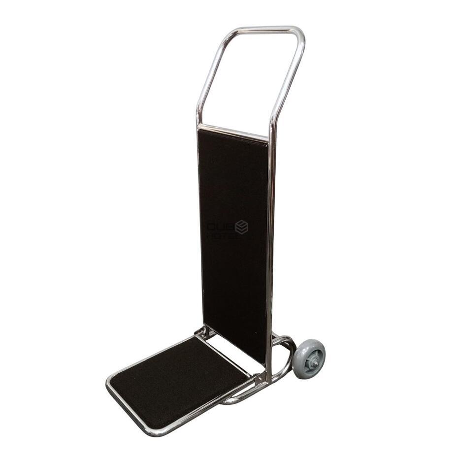 Carro Portaequipajes Plegable 2 Ruedas con Alfombra Negra