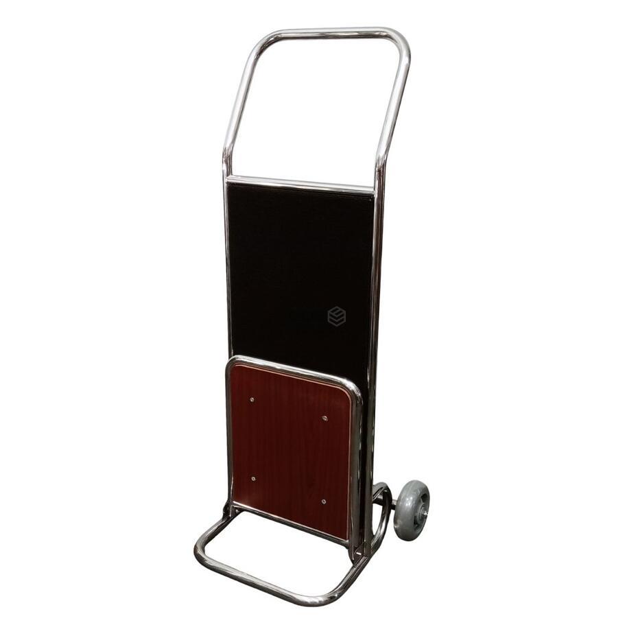 Carro Portaequipajes Plegable 2 Ruedas con Alfombra Negra