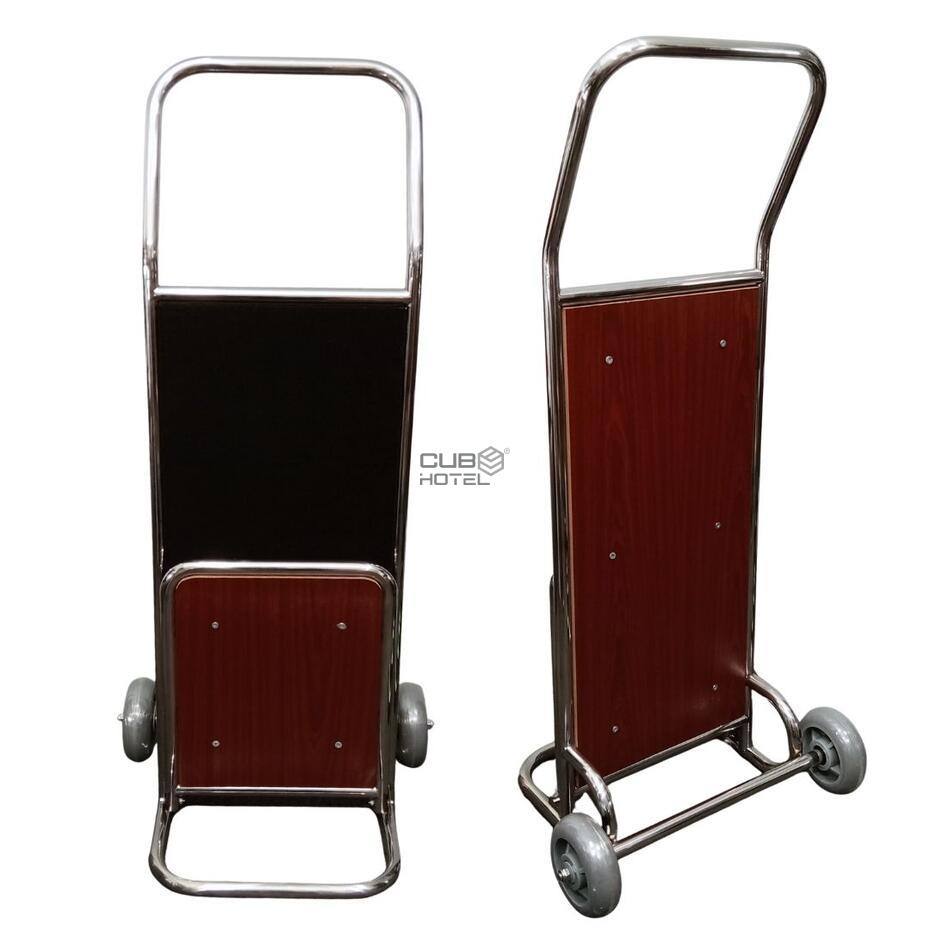 Carro Portaequipajes Plegable 2 Ruedas con Alfombra Negra