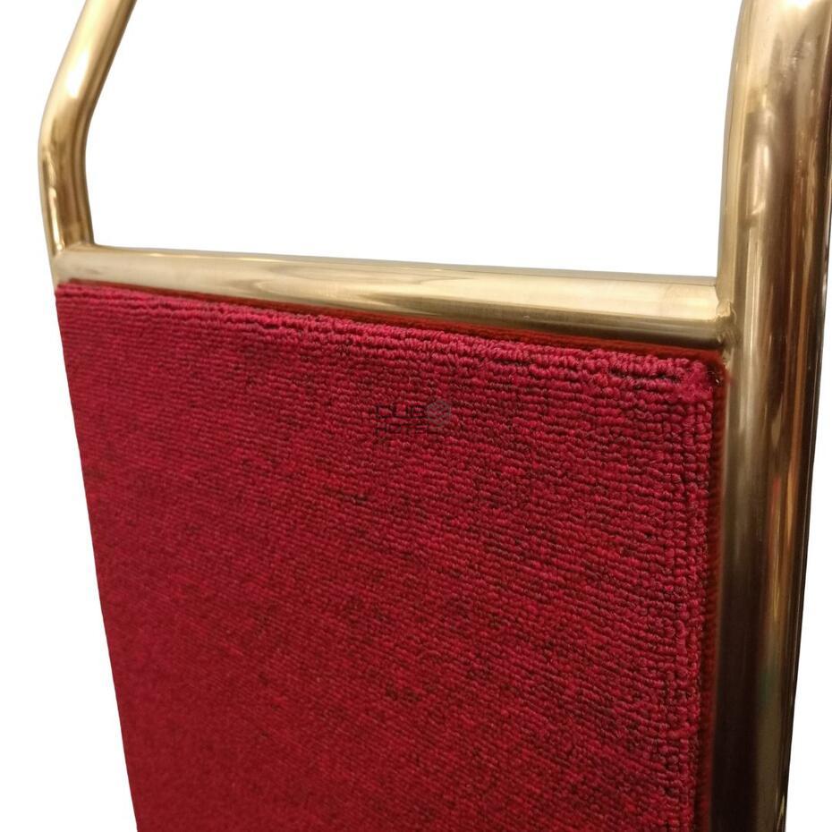 Carro Portaequipajes Plegable 2 Ruedas Alfombra Roja