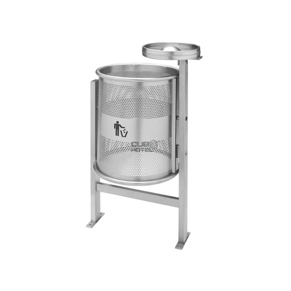 Garden Pewter With Brushed Stainless Steel Ashtray