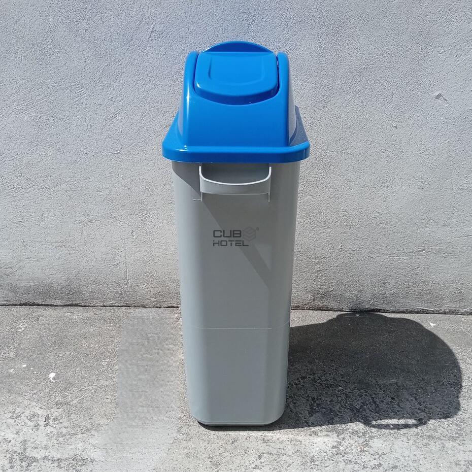 Ecopunto 50L con Tapa Basculante Azul en Polipropileno