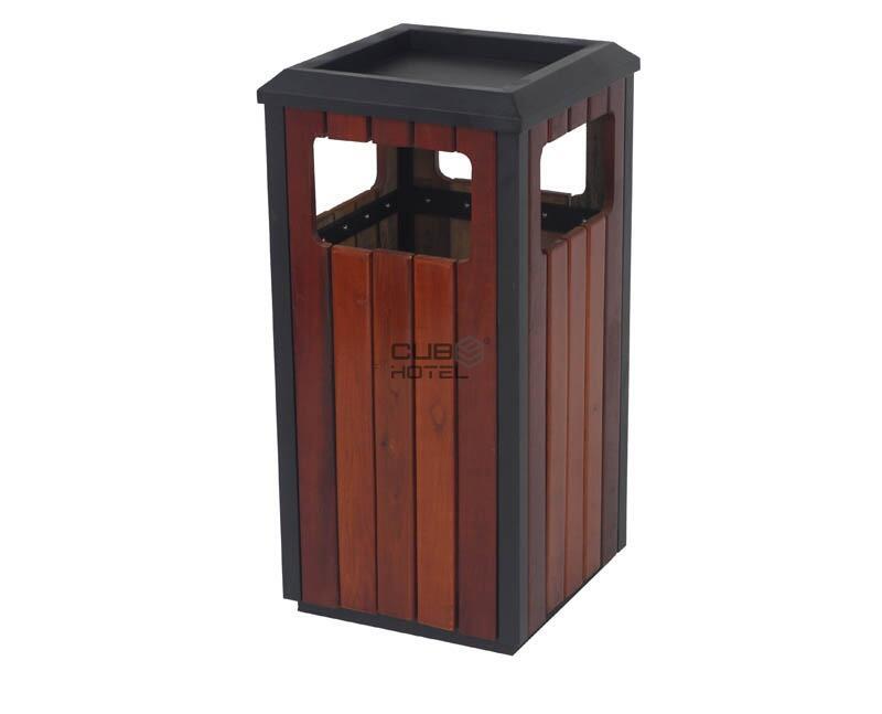 Papelera exterior con cenicero 25l Madelux