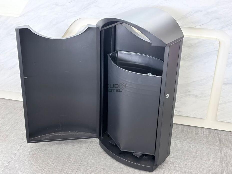 50L Coated Iron Waste Bin with Inner Container