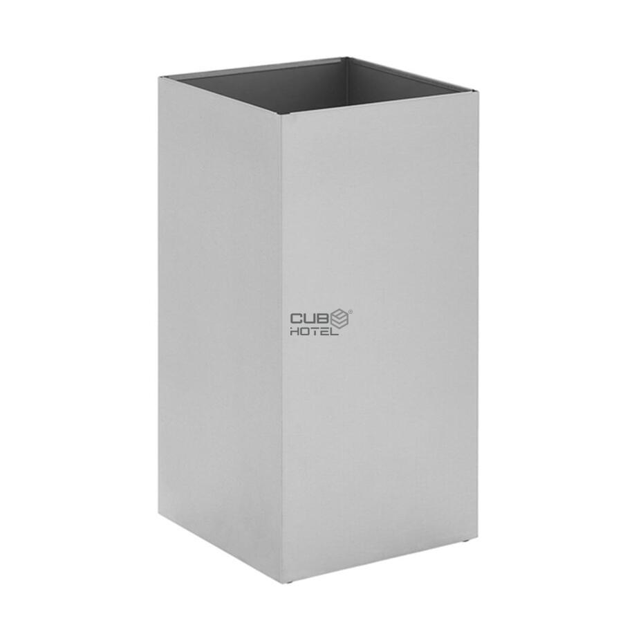 Porta Guarda-chuvas Quadrado Inox Escovado