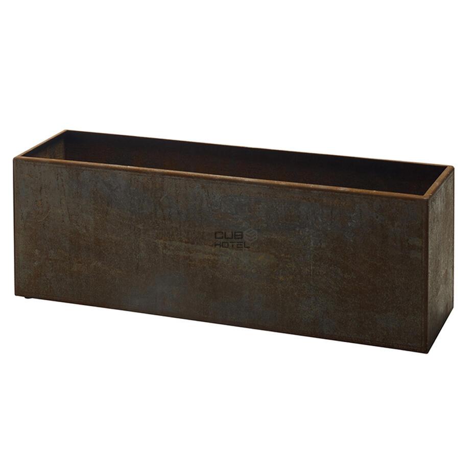 Floreira rectangular en Acero Corten