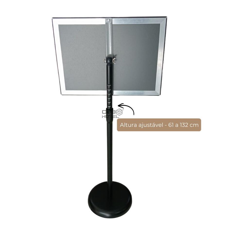 A3 Information Display Stand Matte Black