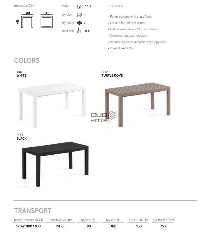 Mesa Empilhavel 90X45cm Cubo11