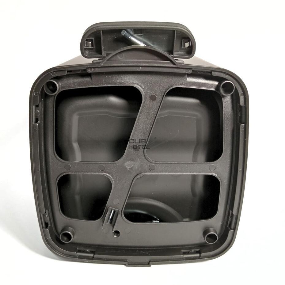 Black Square Bucket 6L Soft Close