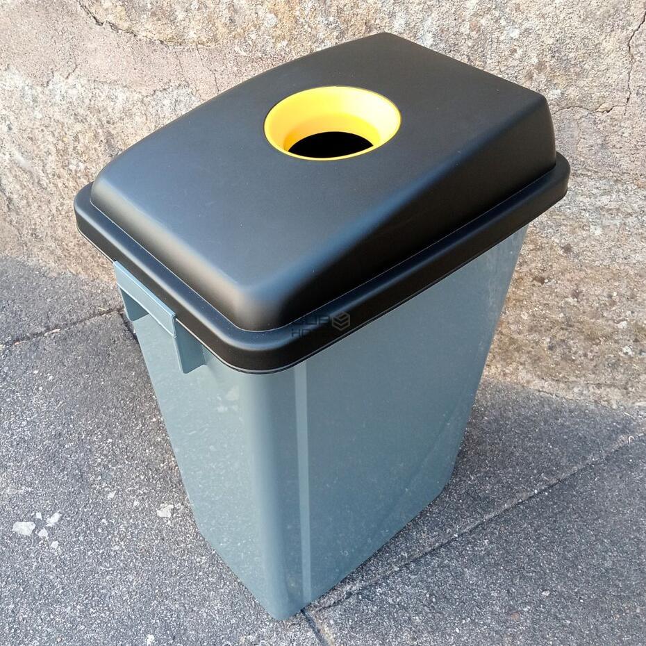 Ecoponto com rodas para Separação Resíduos  3x60L