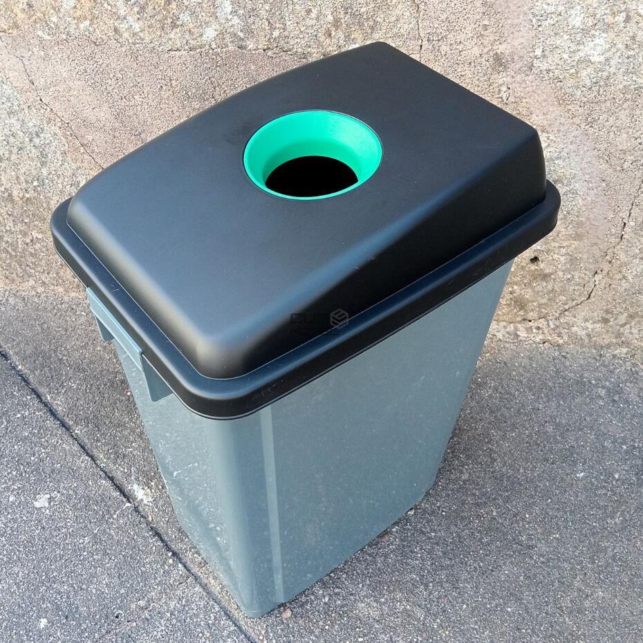 Ecoponto com rodas para Separação Resíduos  3x60L