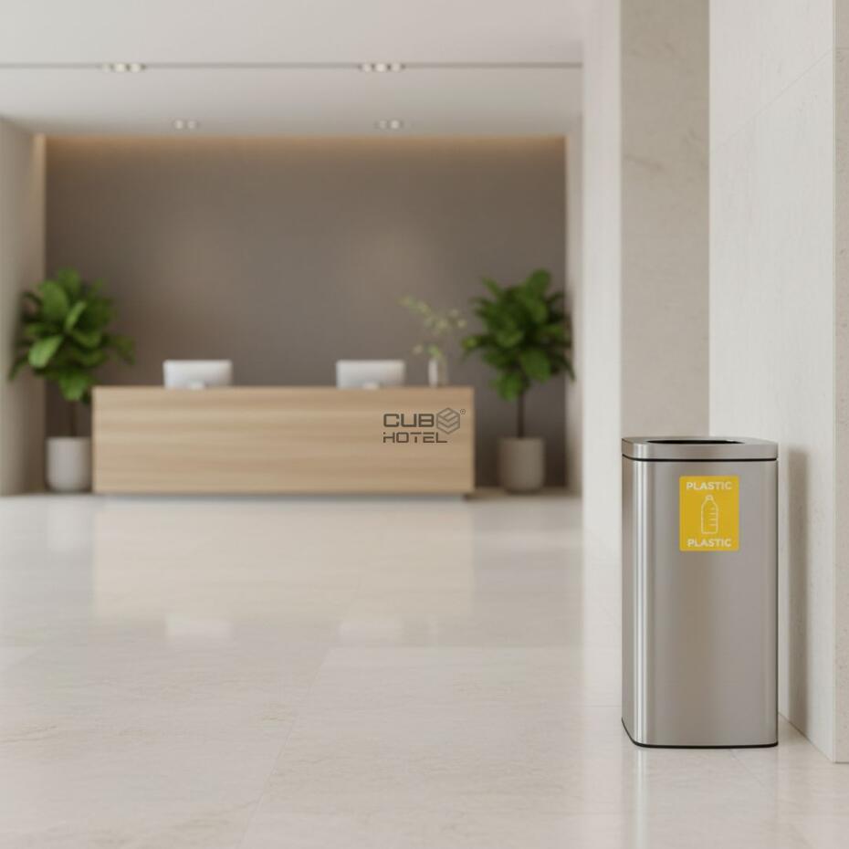 Papeleira Inox 26L Escovado