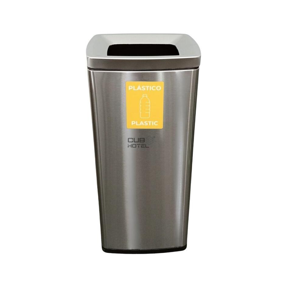 Papeleira Inox 26L Escovado