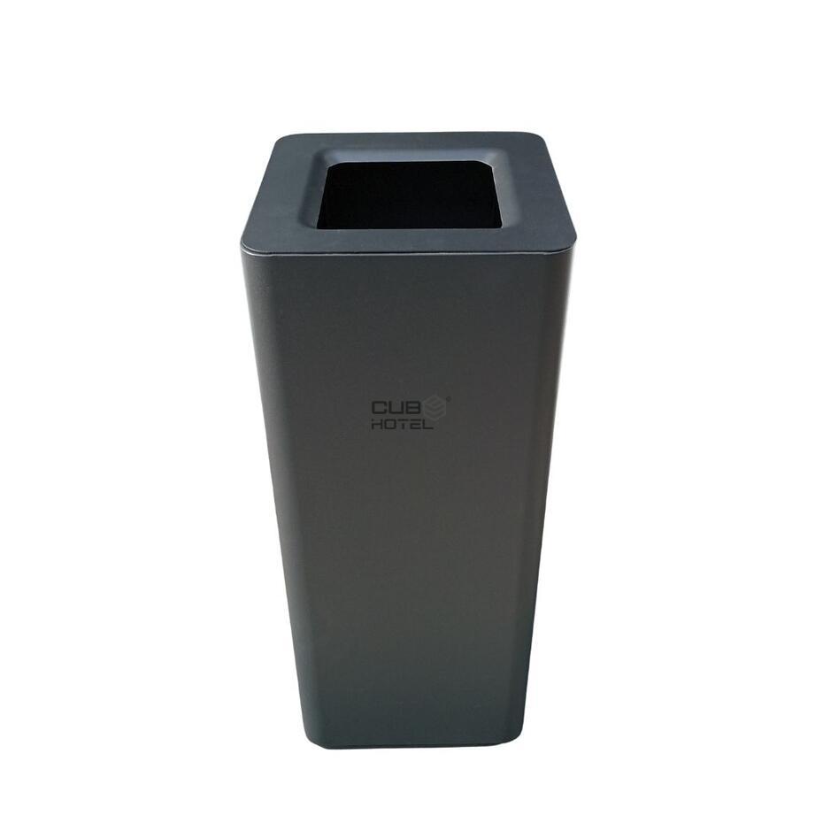 Ecopunto en Acero Pintado Negro con Cubo Interior Galvanizado