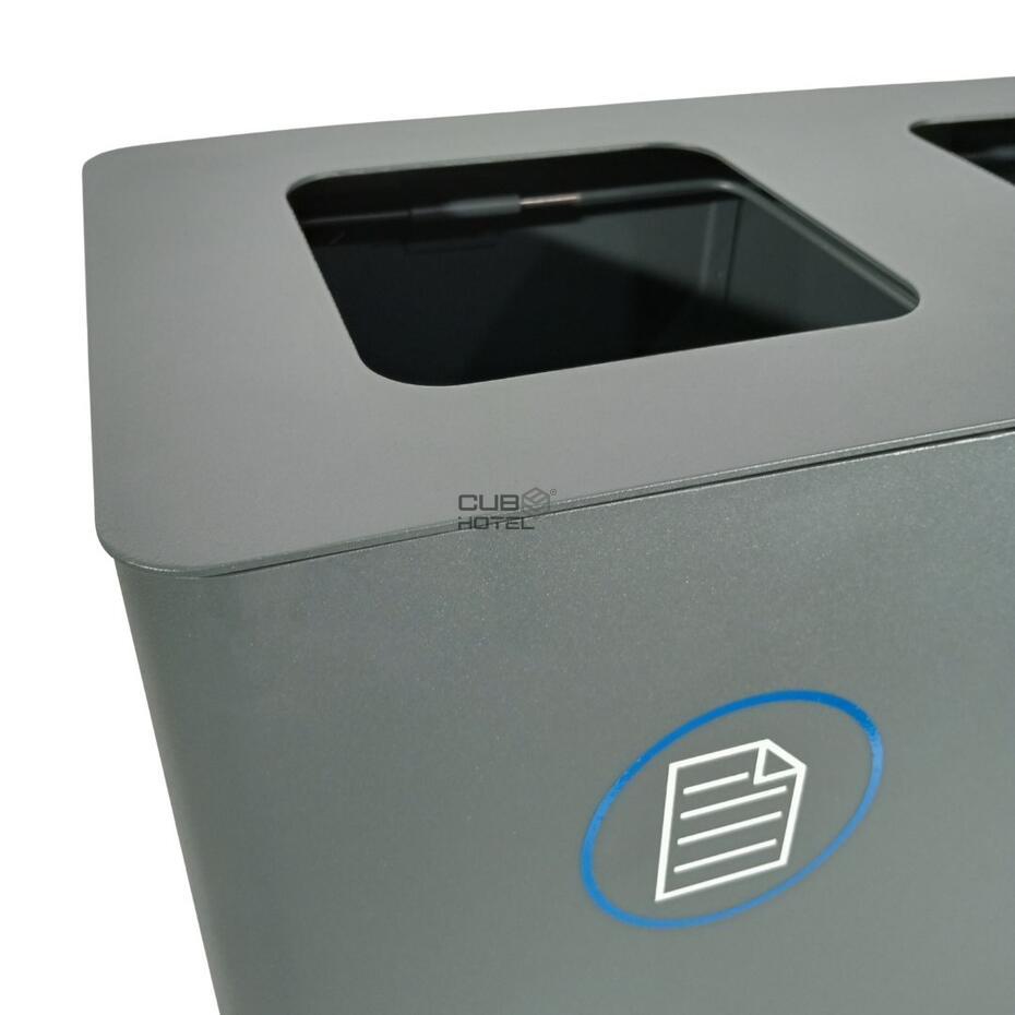 Modular Recycling Bin with 2 to 4 Compartments