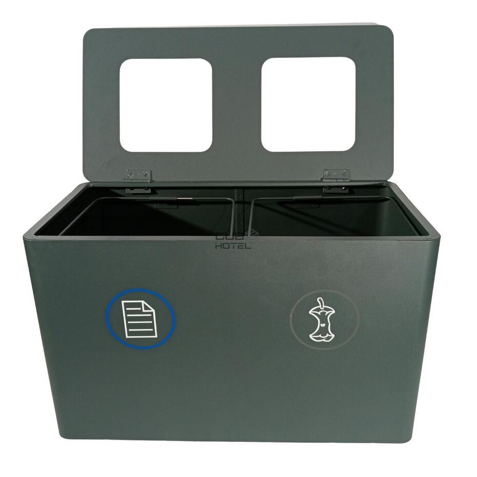 Modular Recycling Bin with 2 to 4 Compartments