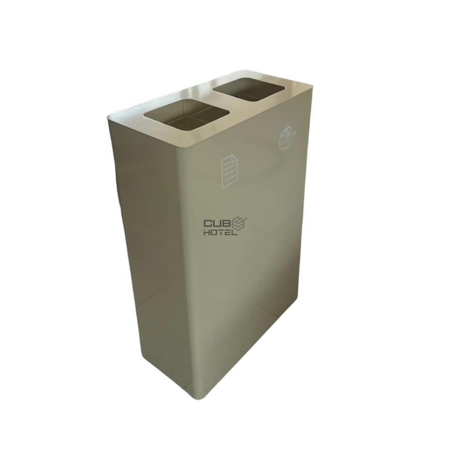 Modular Recycling Bin for Hotels with 2 Compartments