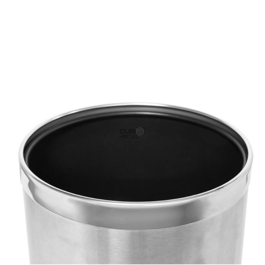 Cubo doble de acero cepillado de 9L THORNTON