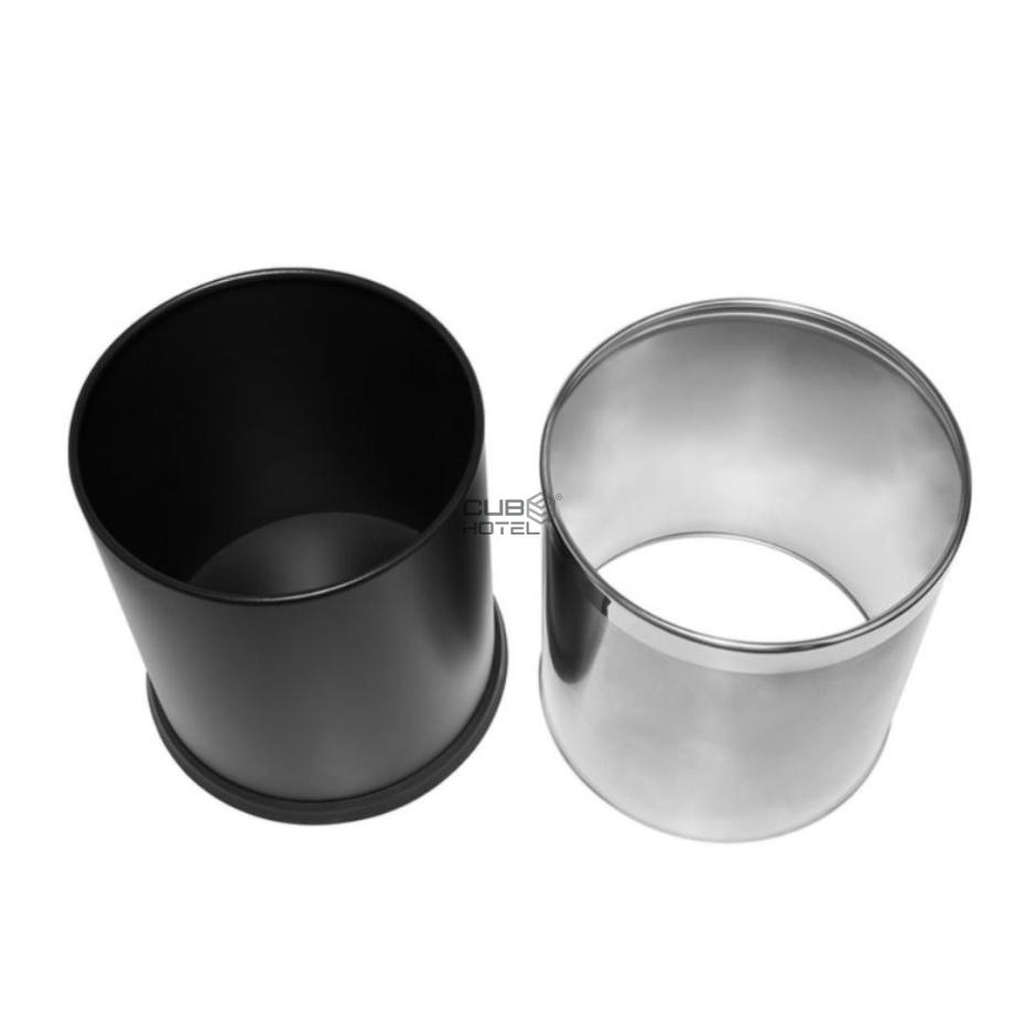 Cubo doble de acero cepillado de 9L THORNTON
