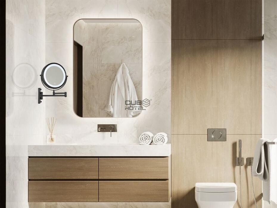 Espejo Extensible de Pared con LED Winchester con Pilas