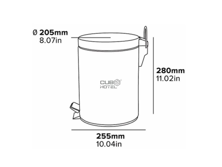 Soft Close Pedal Bin 3L Croft