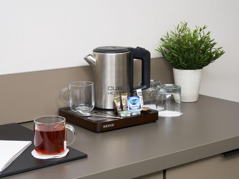 Canterbury Compact Welcome Tray for Hotel – Light Wood, Dark Wood or Black