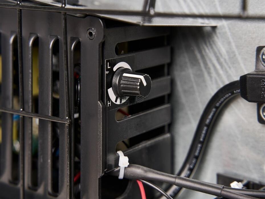 Minibar para Hotel Eton-E de Puerta de Vidrio Negro 10L