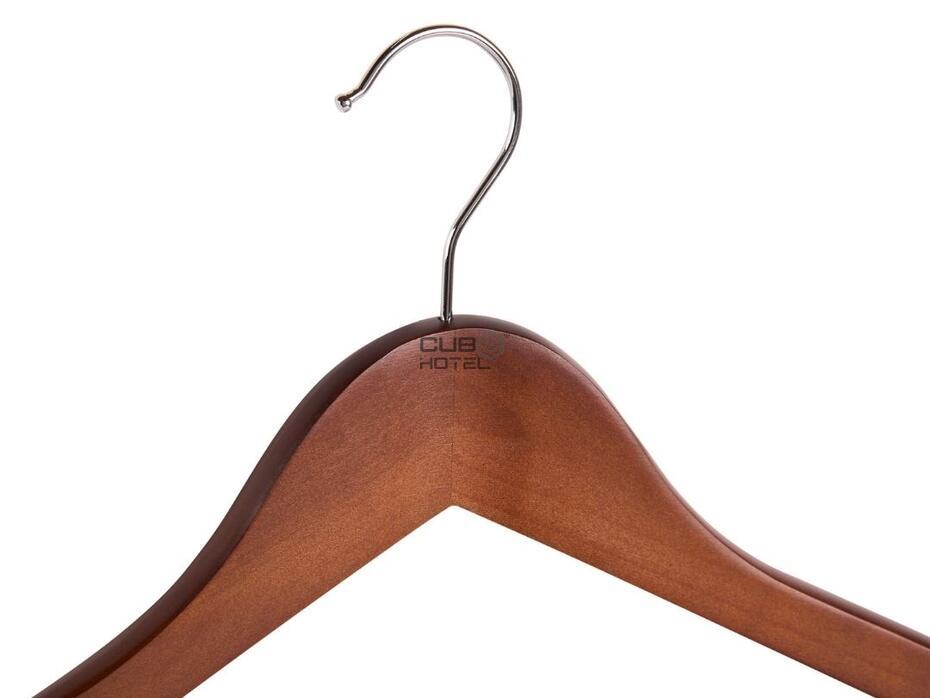 100 Perchas de Madera con Pinzas Burlington para Hotel