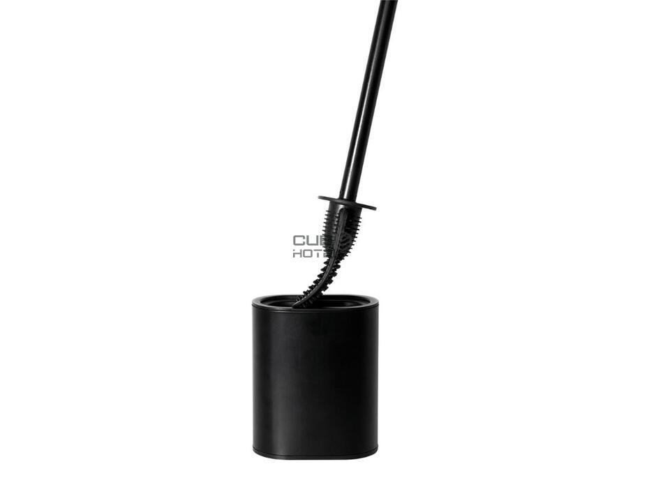 SANA Black Silicone Bathroom Brush