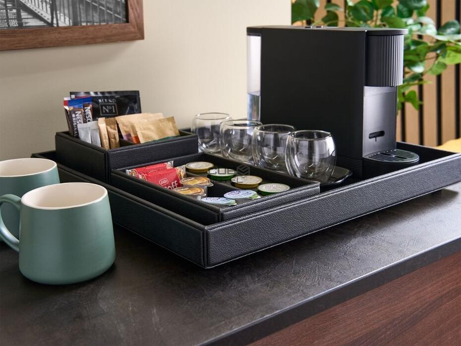 Suporte Preto Highland para Cápsulas de Café e Saquetas