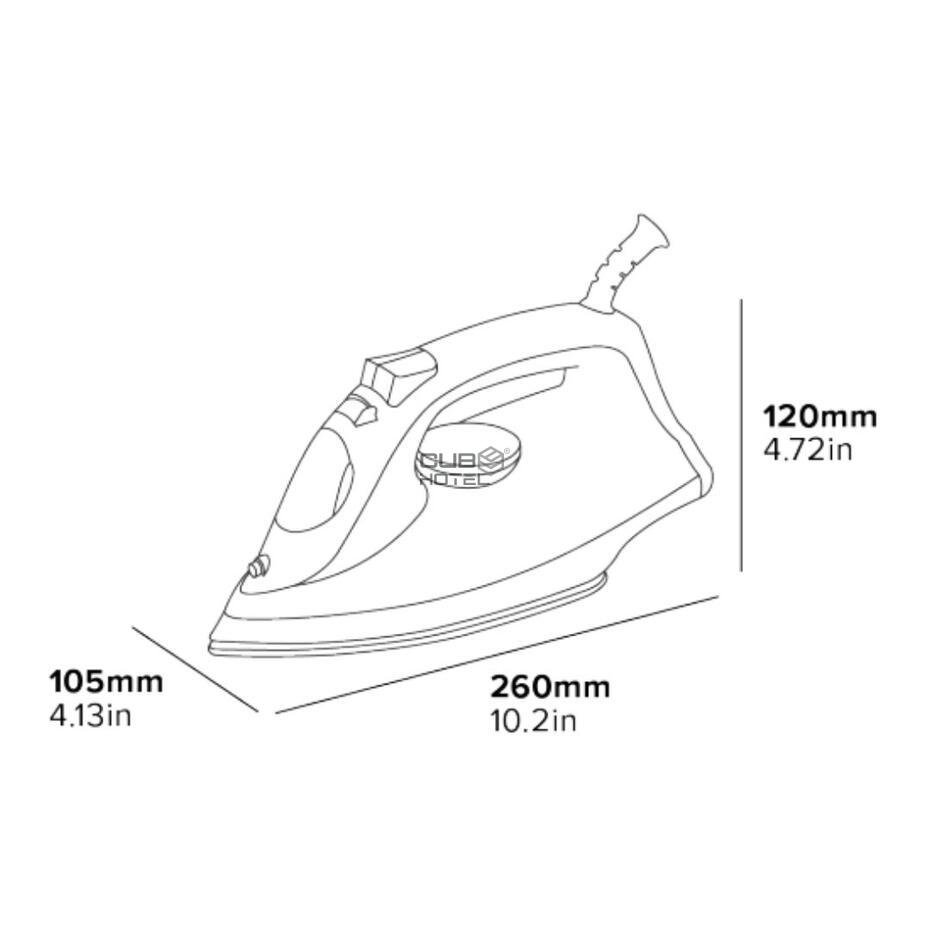 Ironing Board Kit + 1600W Steam Iron + Holder