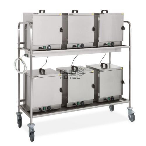 Trolley for Food Warmers in AISI 304 Stainless Steel