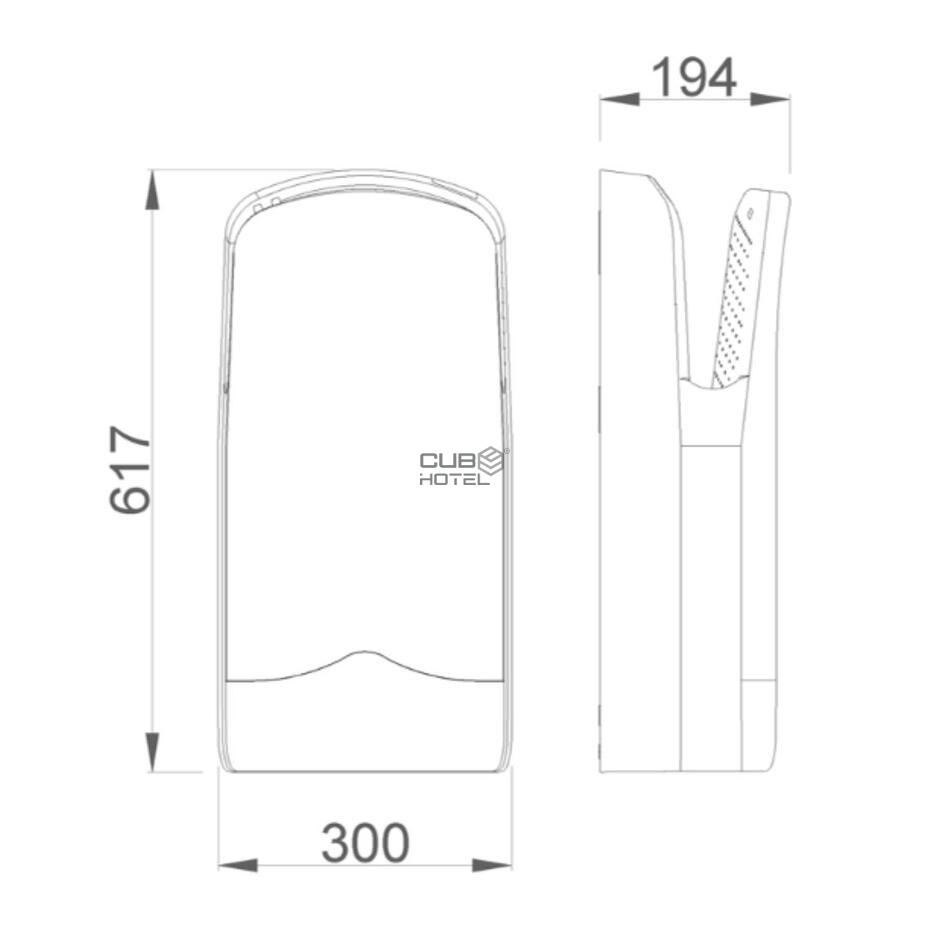Secador Mãos V-Jet Triblade Cores