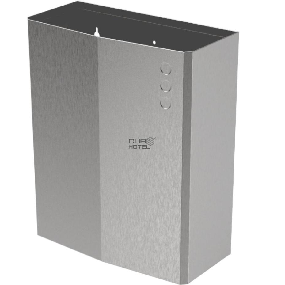 Papeleira Parede Inox Escovado 23L EVO