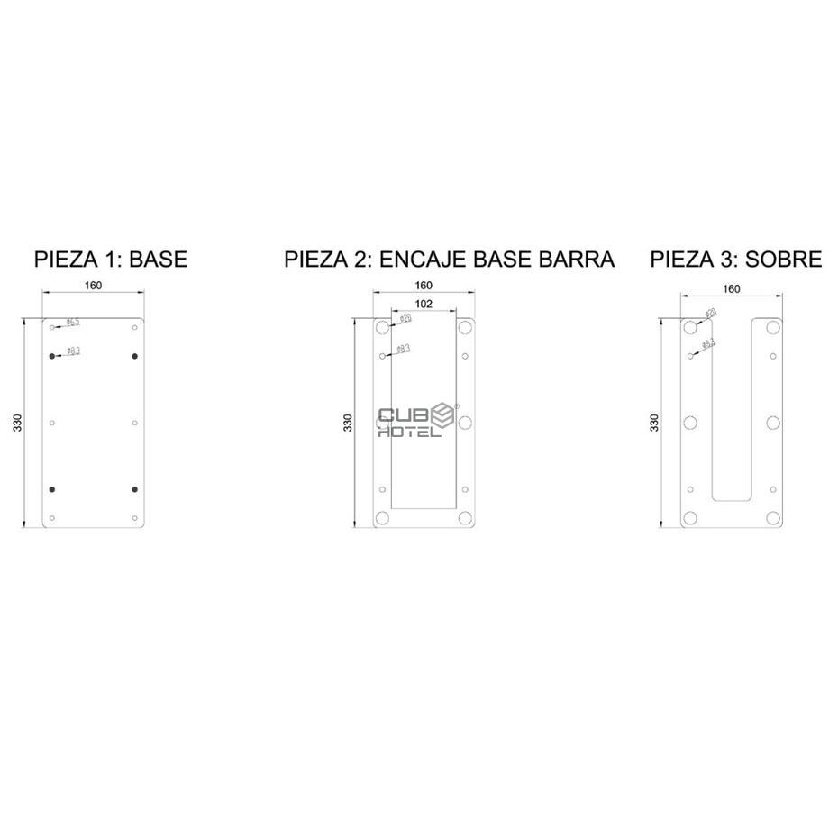 Grab Bar Mounting Bracket