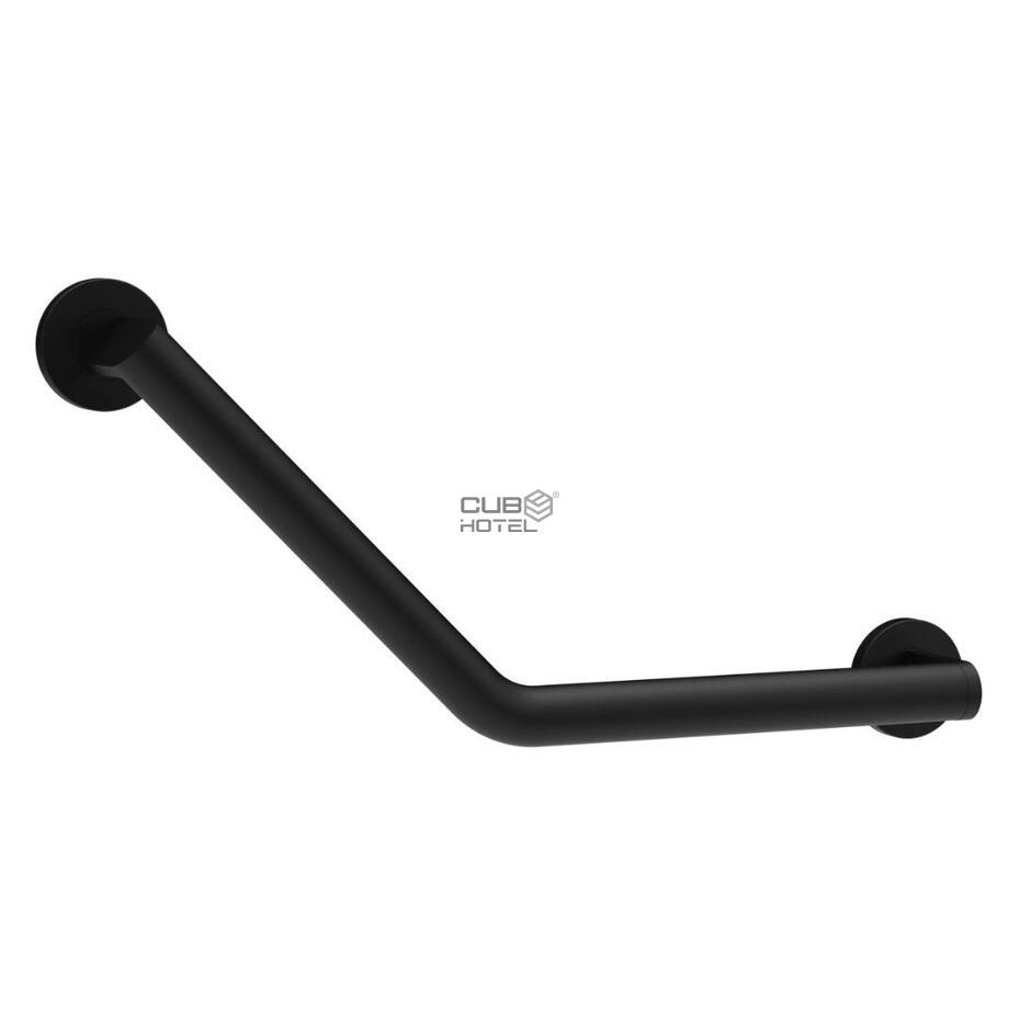 135° Angled Grab Bar Black