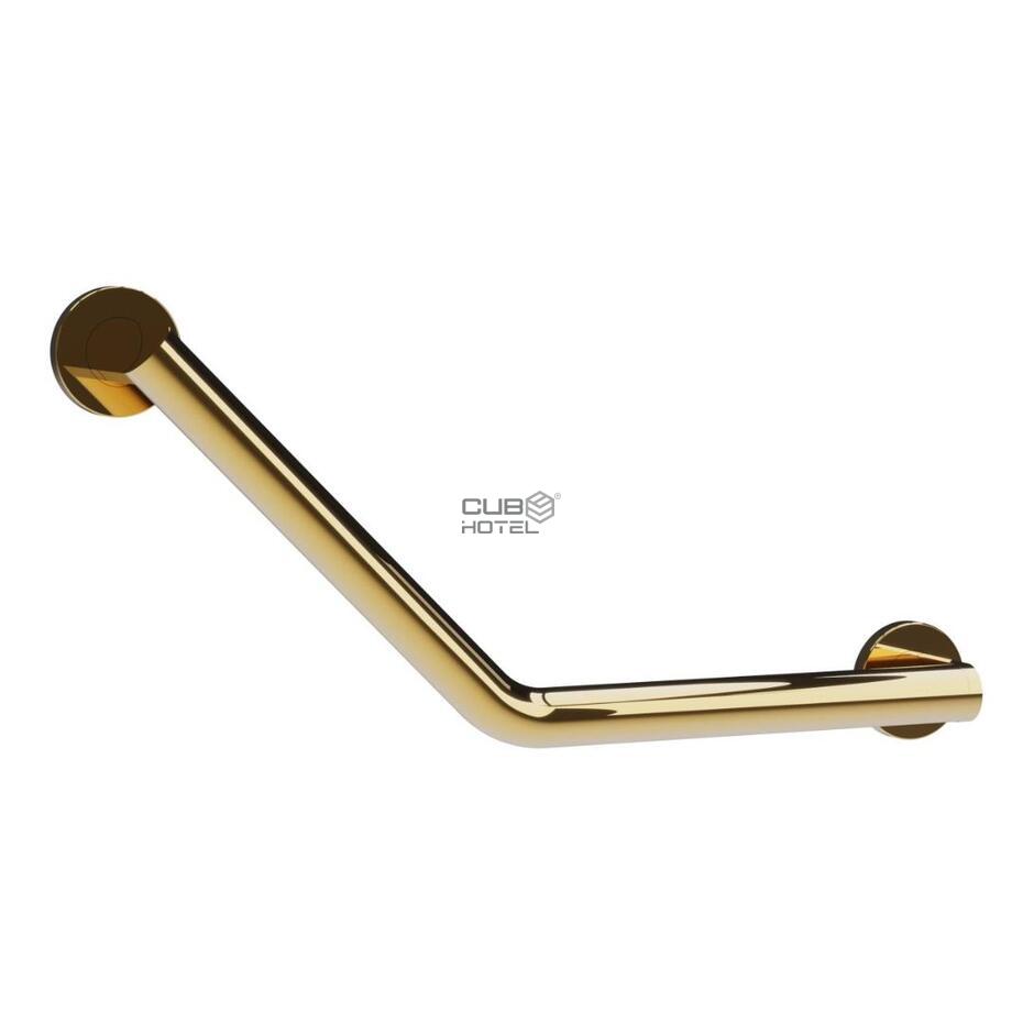 135° Angled Grab Bar Gloss Gold
