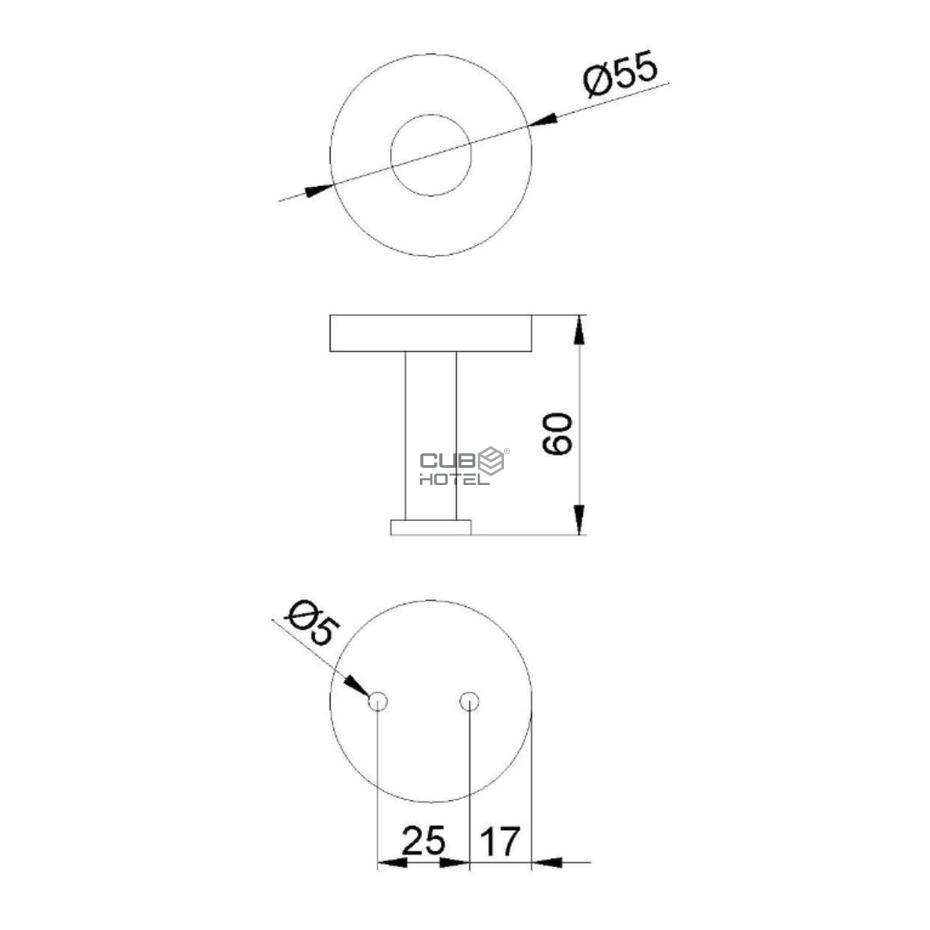 Percha Acero Inoxidable Satinado Niza