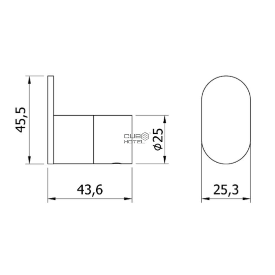 Wall Hook Gold Verona Series