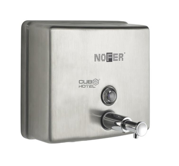 Dosificador Cuadrado Acero Inox Satinado 1200ml 