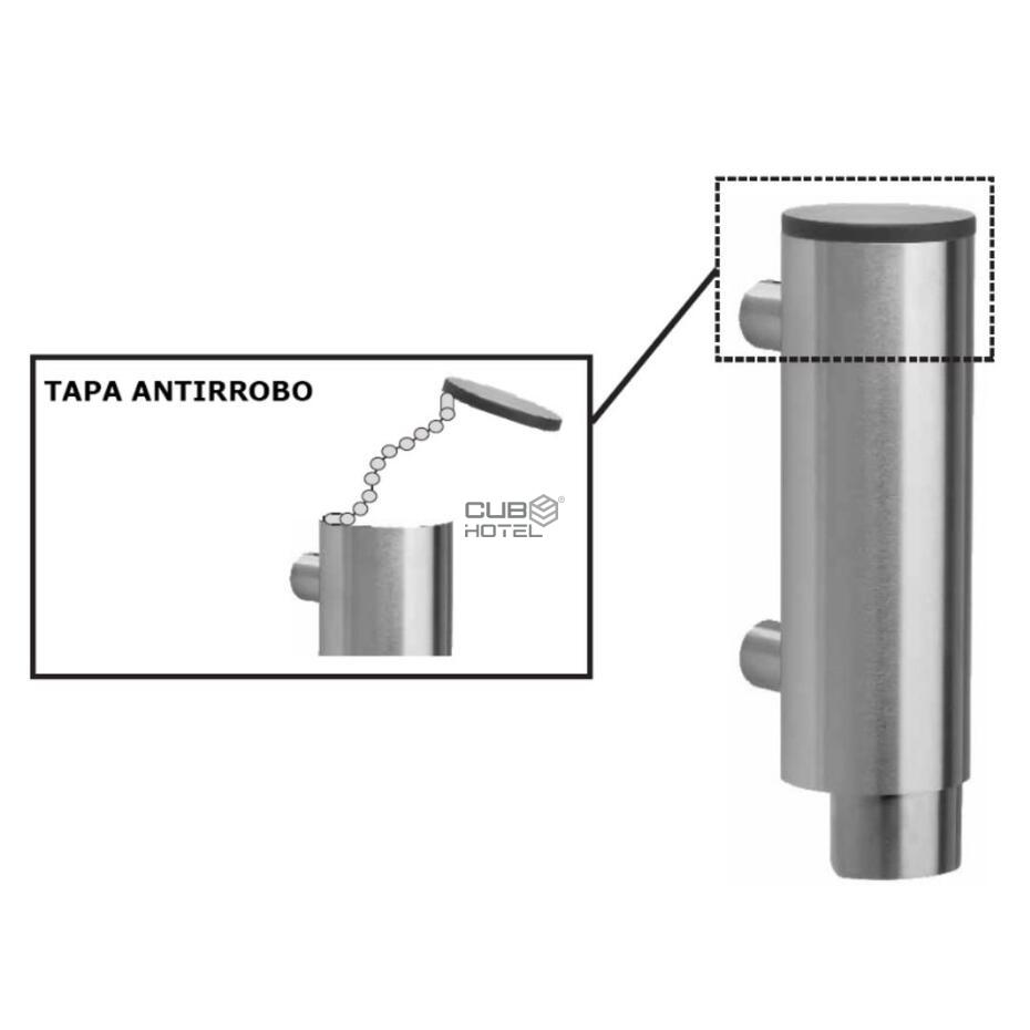 Distribuidor de Jabón Líquido de 300ml en Acero Inoxidable