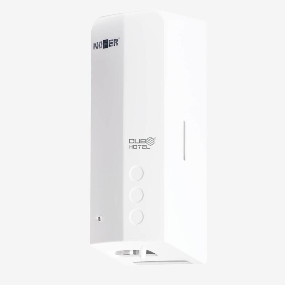 EVO 1000ml Automatic Hand Sanitizer Dispenser, made of white ABS.