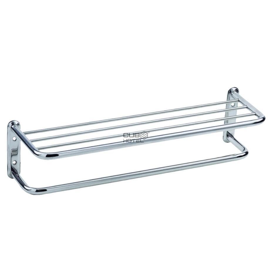 Repisa Toallero Con Barra Inferior De Inox Acabado Brillo