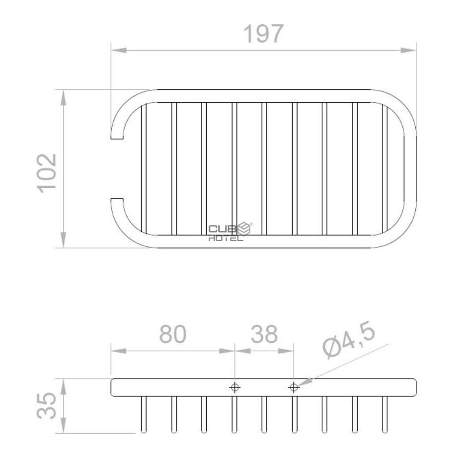Jabonera rectangular - Serie Soap