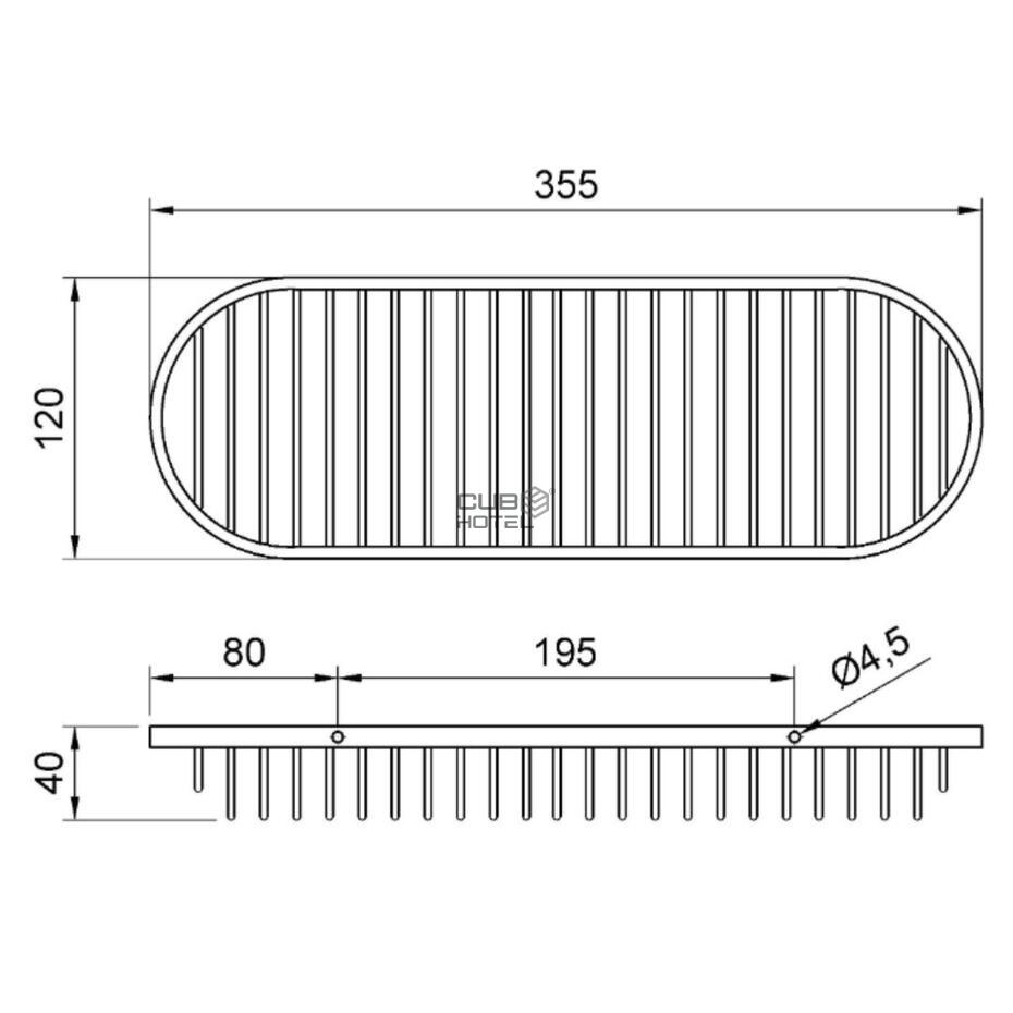 Polish Finished Stainless Steel Soap Basket