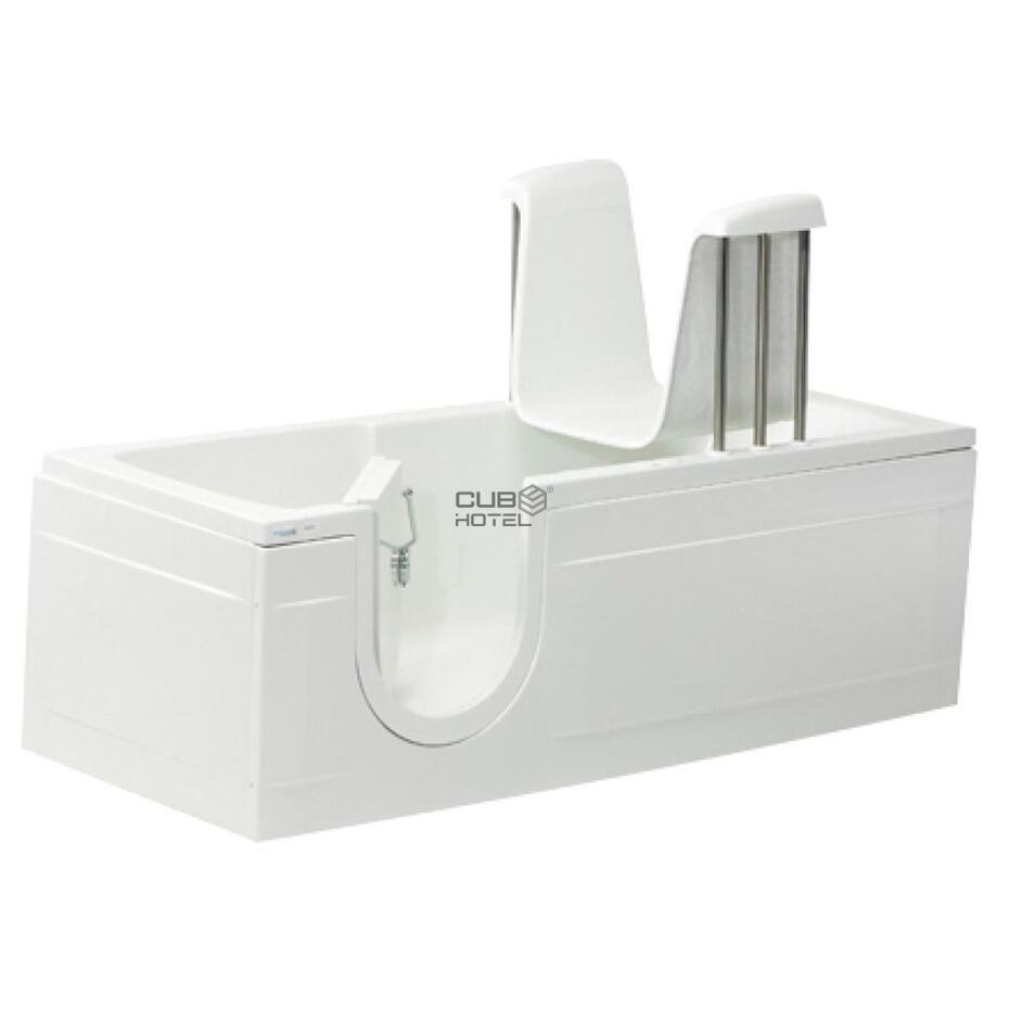 Bathtub with Electric Lift Seat and Watertight Door