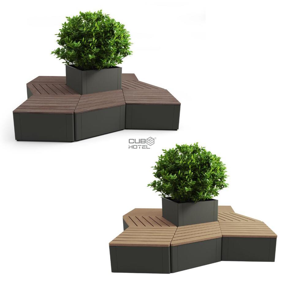  Floreira e Banco Osaka Sistema Modular 