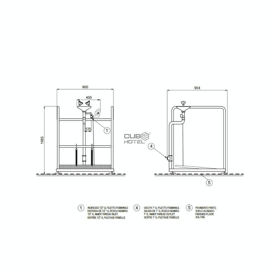 SCP380 Eye Wash Platform