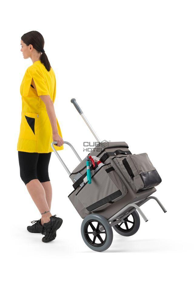 Carro Housekeeping Gris Portátil H-Cube Trail